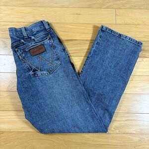 Wrangler Retro Relaxed Bootcut Jeans Mens Sz 30x32 Medium Wash Western Denim